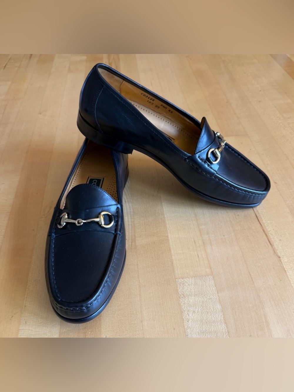 NEW* Cole Haan Ascot II Black Leather Horsebit Loafers Shoes  9.5M NWOB $275